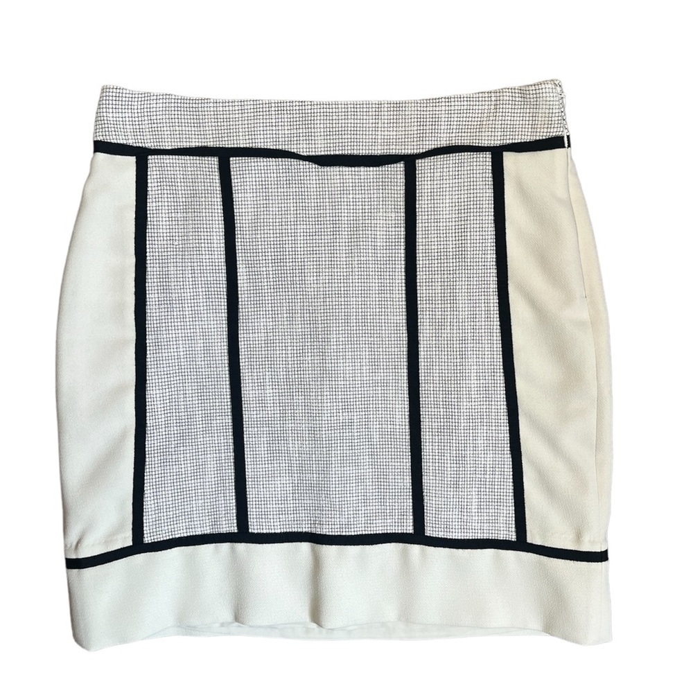 Ann Taylor Womens Black & White Pencil Skirt Size 8P